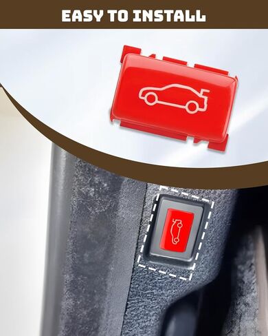 غطاء زر الجذع الأحمر مناسب لسيارات BMW 1-7 Series E90 E91 E92 E93 F20 F21 F30 F31 F32 F33 F34 F36 F80 F82 F83 G30 E60 E61 E63 E64 F07 F10 F11 F06 F12 F13 F01 F02 F04 X1 E84 X3 F25 Z4 E89 G29 in Kuwait