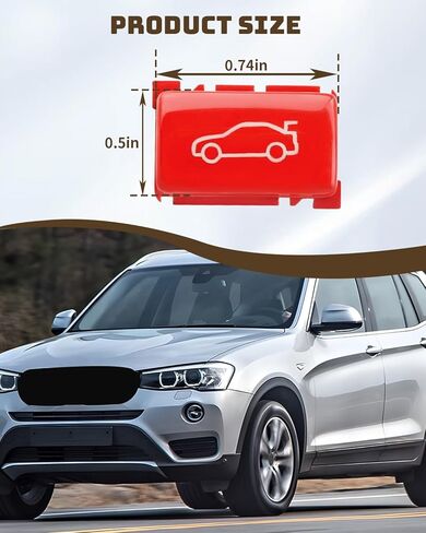 غطاء زر الجذع الأحمر مناسب لسيارات BMW 1-7 Series E90 E91 E92 E93 F20 F21 F30 F31 F32 F33 F34 F36 F80 F82 F83 G30 E60 E61 E63 E64 F07 F10 F11 F06 F12 F13 F01 F02 F04 X1 E84 X3 F25 Z4 E89 G29 in Kuwait