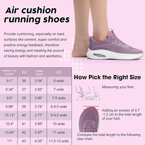 ZYEN أحذية واسعة عند الأصابع للنساء، أحذية جري للطرق، أحذية رياضية واسعة للغاية، تدعم قوس القدم، أحذية رياضية للتنس، أحذية مشي خفيفة الوزن قابلة للتنفس in Kuwait