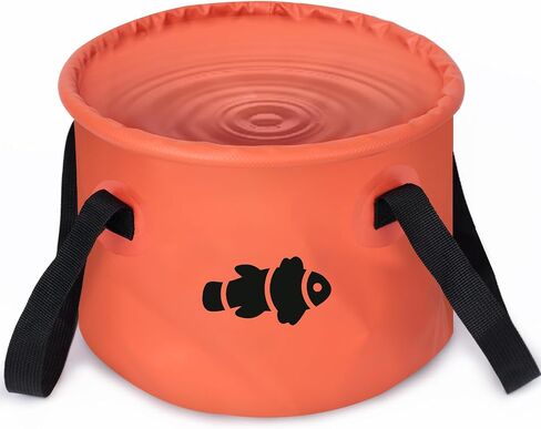 Shindel Collapsible Bucket with Handle, Lightweight Folding Water Container, Beach Water Bucket for Camping, Outdoor Activities, Gardening, Fishing, Hiking, Car Washing 10L in Saudi Arabia