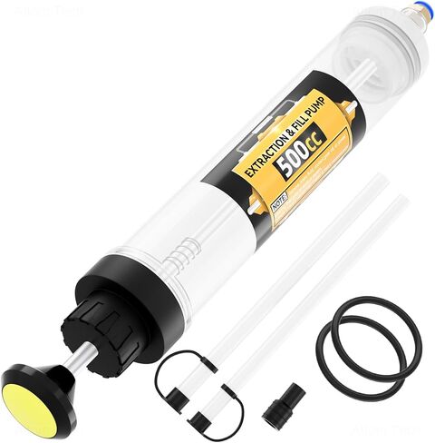 مستخرج سوائل السيارات Tomorotec 500CC، مضخة استخراج/ملء الزيت اليدوية، حقنة تغيير الزيت للمركبات، معدات المزرعة، فعالة مع خرطوم سريع التوصيل لزيوت المحرك وسائل الفرامل ومواد التشحيم in Kuwait