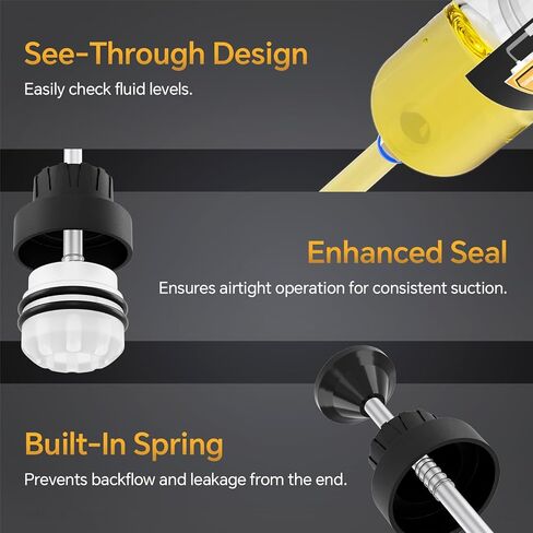 مستخرج سوائل السيارات Tomorotec 500CC، مضخة استخراج/ملء الزيت اليدوية، حقنة تغيير الزيت للمركبات، معدات المزرعة، فعالة مع خرطوم سريع التوصيل لزيوت المحرك وسائل الفرامل ومواد التشحيم in Kuwait