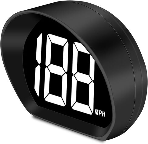 عداد السرعة الرقمي، عداد السرعة HUD العالمي للسيارة، توصيل كابل USB وتشغيل عداد السرعة الرقمي LED GPS ذو الخط الكبير لجميع المركبات (أبيض ميل في الساعة) in Saudi Arabia