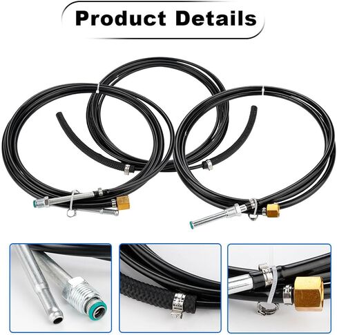 مجموعة خطوط الوقود WATERWICH من النايلون المتوافقة مع جذوع Chevy GMC 1988-1997 لاستبدال NFR0013 GM23B FL-GM22B FL-GM22B-T in Saudi Arabia