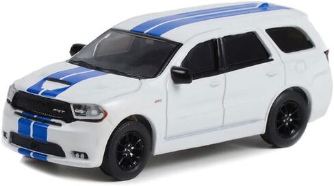 شاحنة 1/64 2019 دودج دورانجو SRT بيضاء مع خطوط زرقاء سلسلة العضلات 27 13320-E in Kuwait