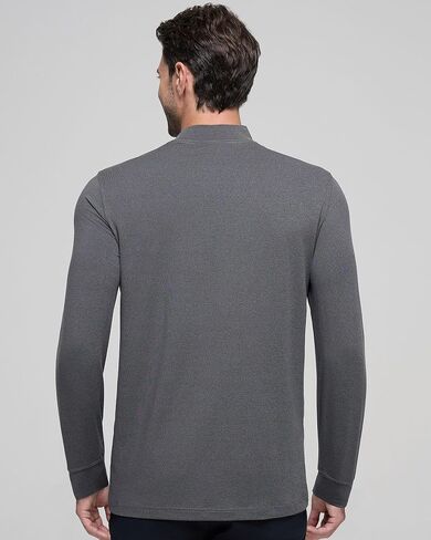 Long Sleeve Shirts for Men Mock Turtleneck Moisture Wicking Business Casual Pullover Undershirts Mens Tee Shirt Top in Saudi Arabia