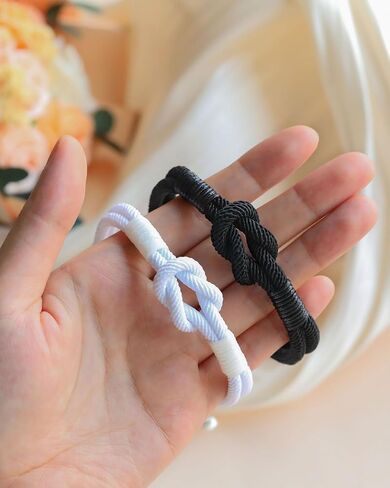 Pinky Promise Knot Bracelets, Couple Gifts Christmas Anniversary Valentines Day Gifts for Men Women Boyfriend Girlfriend in Saudi Arabia