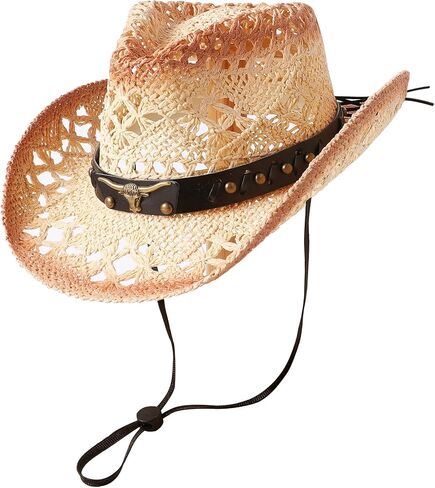 Jastore Straw Cowboy Hats for Toddler Girls Boys Summer Sun Hat Belt Buckle Cowgirl Western Hat for Kids in Saudi Arabia