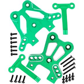Alloy Shock Tower Upgrades Parts for 1/18 LaTrax Teton Desert Prerunner Rally,Front Rear Shock Mounts Hops Up,SST -Replaces Part 7637(Pink)