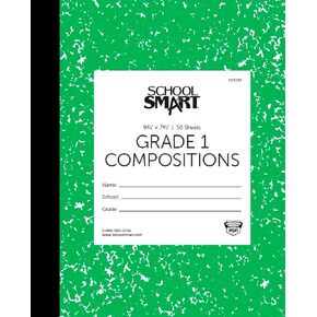 School Smart - 85298 Skip-A-Line Composition Book - Grade 1 - 9 3/4 x 7 3/4 - Green - 50 Sheets - 100 Pages