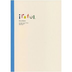 SAKAEテクニカルペーパー iroful 75 gsm Notebook, 8.27" x 5.85", 96 pages, Unruled, White, 1 pack (PI-A5NB-MW)
