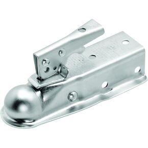 Fulton Straight Channel Coupler, Ball Size 1-7/8-Inch, 2-Inch Tongue Mount Width, Zinc Finish, Rating 2000-Pound