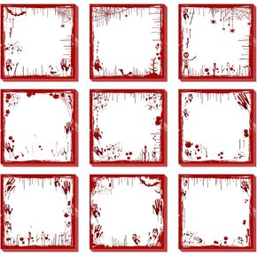 9 Pieces Halloween Sticky Note Halloween Note Pads with Spider Pumpkin Bat 450 Pieces of Self Adhesive Removable Memo Pads, 50 Sheets Each for Halloween School Office Home Students Teacher Presents