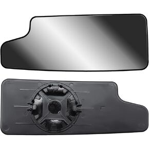 Replacement Passenger Right Side Door Towing Mirror Main Big Glass Flat Heated with Back Plate and BLIS for Chevrolet Silverado and GMC Sierra 1500 2500 HD 3500 HD from 2019 to 2024
