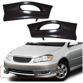 Labwork Front Bumper Lip Splitter Chin Spoiler Body S Style Replacement for Toyota Corolla 2005-2008