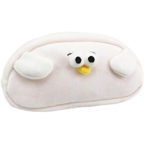 Novelty Funny Calm Down Brown Capybara Big Eyes Seagull Bird Big Mouth Green Frog Soft Stuffed Surface Fluffy Clothes Zipper Pencil Box Pencil Case Pencil Storage Holder Pouch Pen Bag -Capybara