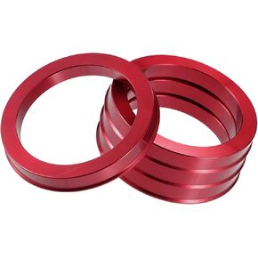 Motoforti Car Hub Centric Rings OD 73.1mm to ID 57.1mm Hub Centric Rings Wheel Bore Center Spacer Aluminum Alloy Red (Set of 4) Long-lasting