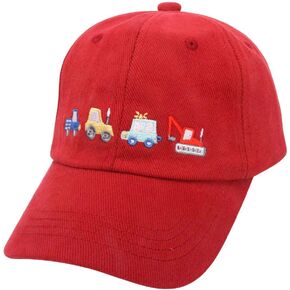 Kids Cartoon Embroidery Baseball Cap Adjustable Snapback Vintage Retro Cotton Sun Hat for Boys Girls Ages 2-8