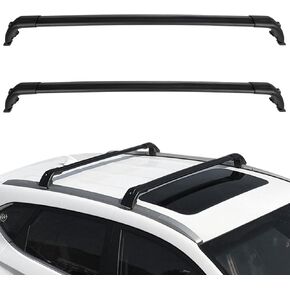 OCPTY Roof Rack Cross Bars Fit for Land Rover LR3 2005 2006 2007 2008 2009,for Land Rover LR4 2010-2016 Cargo Bars for Cargo Carrier Bag Luggage Kayak Canoe Bike Snowboard Skiboard