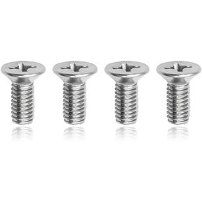 4PCS Rotor Screws Brake Rotor Retaining Screw, Brake Disc Rotor Screws 93600-06014-0H- for Front and Rear for Honda, Acura, Hyundai, Kia Models, Stainless Steel Retaining Hardware Bolts