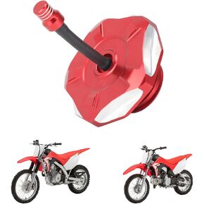 Dirt Bike Gas Fuel Tank Cap Cover with Vent Hose CNC for CRF 110 125F CRF110 CRF125F CRF125FB Big Wheel 2019-2024 Red