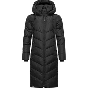 Marikoo Women's Winter Jacket with Hood | Windproof & Weather-Resistant Jacket | Quilted, Puffy Coat | Sahnekatzii XIV XS-5XL