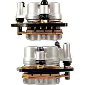 GXYWADY Front Brake Caliper Left & Right Set with Pads Replacement for Yamaha UTV Rhino 660 2004-2007 YXR 660 2004-2009 4x4 Rhino 450 Rhino 700 YXR 700