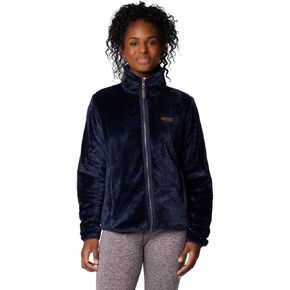 Columbia Women's Fire Side II Sherpa Full Zip, Collegiate Navy, 1X Plus