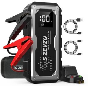 ET5000 Car Battery Jump Starter 8000A Jump Box with PD 60W Fast Charging (All Gas/16.0L Diesel Engines), 99.9Wh 12V Portable Jump Starter Battery Pack with LCD Display, LED Light and Case