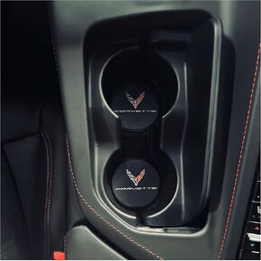 C8 Corvette Cup Holder Coaster Inserts - Set of 2