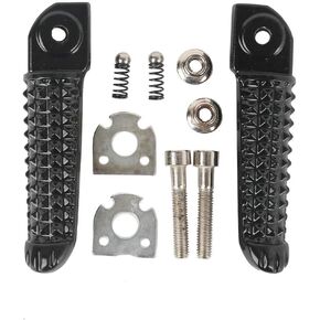 Black Motorcycle Footpegs Front Footrests Pegs Sider for YAMAHA YZF R6 1999-2012 YZF R1 1998-2014 R6S 2003-2008