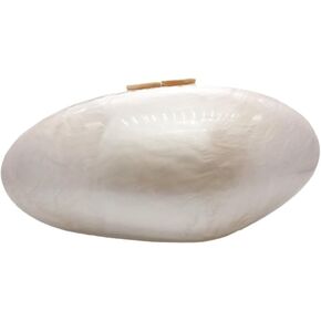 Women Oval Acrylic Evening Clutch Bag Ladies Marble Purses and Handbags Pearl Acrylic Shoulder Bag for Wedding Party