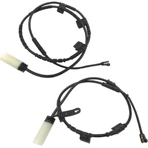 34356792572 + 34356792573 Front and Rear Brake Pad Sensor Kit for Mini Cooper R55 R56 2012 2010 2011 2012 2013 2014 Wheel Brake Pad Wear Sensors Replacement Set of 2