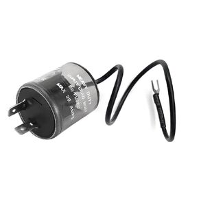 فلاش LED مرحل 2 دبوس شديد التحمل 12 فولت 20 أمبير مع سلك أرضي متوافق مع إشارة الانعطاف LED وتحذير من المخاطر وميض فلاش فائق.
