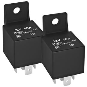 12V Starter Relay Switch 31506-79B (Pack of 2) - 5 Pin 30A Motorcycle Relay Compatible with Harley Davidson (1980 - Early 1993)
