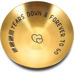 19th Anniversary Bronze Gifts for Him Her 19th Wedding Anniversary Gifs for Couple Wife Bronze Gifts for 19th Anniversary Jewelry Tray 4'' Jewelry Dish Best 19th Anniversary Wedding Gifts