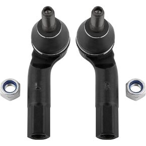 2Pcs Front Outer Tie Rods End Links Left & Right Fit For Volkswagen Beetle 1998-2010, For Golf 1999-2006, For Golf City 2007-2010, For Jetta 1999-2009 Replace# ES3525 ES3524