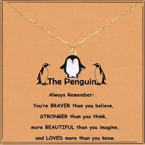 Penguin Gifts for Girls Women Cute Penguin Pendant Necklace Penguin Jewelry Gifts Penguin Lover Gifts Penguin Spirit Animal Gift