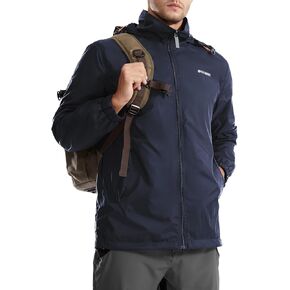 Hoodies for Men Rain Jacket Hiking Jacket Overalls for Men Outdoor Waterproof Windbreaker