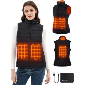 Flyhare Women's Heated Vest with Battery Pack Included, Warming Heated Vest for Hiking/Golfing, Lightweight Heating Vest