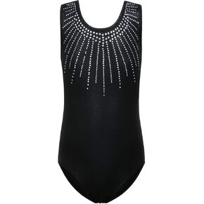 BAOHULU Gymnastics Leotards for Girls Shiny Jewels Kids Athletic Apperal Dance Outfit