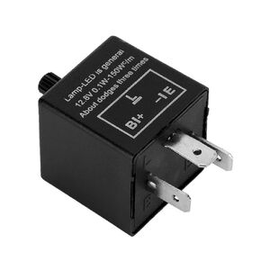 LED Flasher Relay, 12v 3 Pin Adjustable LED Electronic Relay for Motorcycle Turn Light Indicator Light Car LED Turn Flasher Relay