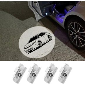 4Pcs Car Door Lights Logo Projector Compatible with Toyota Camry 3D LED Welcome Projector Lights 2006-2022 2023 2024 2025 Accessories