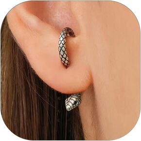 Snake Clip Earrings Snake Stud Gold Ear Cuff Earrings for Women Vintage Snake Ear Cuff Adjustable Climber Cartilage Snake Earrings Stud for Jewelry