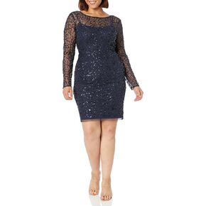 Adrianna Papell Women's Beaded Short Dress