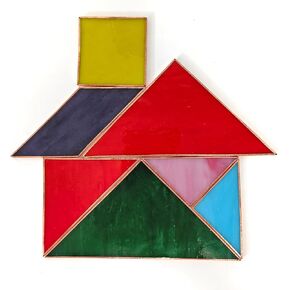 Pre-Cut Stained Glass Kit, Flexible Multiple Pattern Combinations, Colorful Opaque Stained Glass Sheet