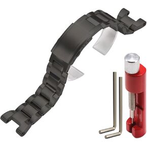 GST-B100 Stainless Steel Watch Bands Compatible with Casio G-Shock G-Steel GST-B100 GST-210 GST-S300 GST-S110 GST-S10 GST-W100 W110 W300 Mens Replacement Mental Strap Watch accessories