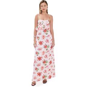 Women's Scarlet Dress Pink Rose Silk