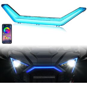 SAUTVS Front Accent Light with RGB for RZR PRO XP, LED Center Grill APP Control Signature Light for Polaris Polaris RZR PRO XP/XP 4/ RZR PRO R/RZR Turbo R R4 Accessories 2020-2024(Replace #2884346)