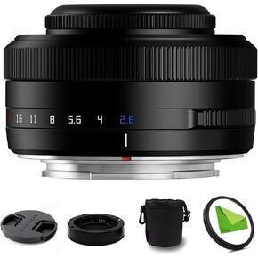 TTArtisan AF 27mm F2.8 f/2.8 XF-Mount Auto Focus STM Lens for Fujifilm Fuji X-Mount Cameras X-T10 X-T2 X-T20 X-T30 X-T3 X-T4 X-T5 X-T100 X-T200 X-T30 X-PR01 X-PR02 X-PR03 X-E4 -Black